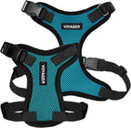 Voyager Step-in Pet Harness - All Weather Mesh, Adjustable Step in Harness for Cats and Dogs by Best Pet Supplies - Turquoise/Black Trim, XL