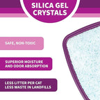 Litter Pearls Micro Crystals Unscented Non-Clumping Crystal Cat Litter with Odorbond, 7 lb, White, Clear and Blue Crystals (LPMC7)