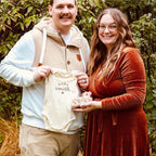 COUPLEHOODIES Personalized Baby Onesie Bodysuit – Custom Embroidery Gift for Pregnancy Reveal Baby Shower or First Grandchild