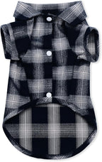 Koneseve Dog Shirt, Pet Plaid Clothes Shirt T-Shirt Sweater Matching Breathable for Small Medium Large Dog Cat Puppy Adorable Casual Cozy Halloween Thanksgiving Christmas Costumes (Blue; 6XL)