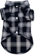 Koneseve Dog Shirt, Pet Plaid Clothes Shirt T-Shirt, Sweater Bottoming Shirt for Small Dog Cat Puppy Grid Adorable Wearing Stylish Cozy Halloween,Christmas Costumes (Blue;L/Large)