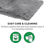 FurHaven Waterproof Throw Blanket For Dogs & Indoor Cats, Reversible Protective Pet Blanket, Extra Large, Long Faux Fur & Velvet, Gray