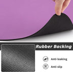 Dog Food Mat - Absorbent Cat Mat for Food and Water, No Stains Pet Feeding Bowl Mat, Easy to Clean Pet Placemats, Quick Dry Dog Water Dispenser Mat for Messy Drinkers | Purple 12"x 19"