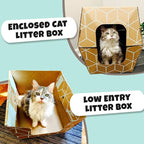 Tallest Disposable Cat Litter Box 15 Trays 2 Trays Litter Box Low Entry Original Patented Indentical Design19 Lx17 Wx8.5 17 in. Closed Box. Woman Lifelong Cat Care Sassy Uses Daily 14 yrs Made-US