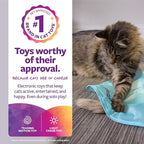 SmartyKat Electronic Motion/Moving Toys for Cats & Kittens, Battery Powered, Mimics Motion of Real Prey, Fun & Interactive Play - Multiple Styles