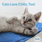 The Green Pet Shop Chillz Gel Mat, Medium - Pressure-Activated Cooling Pad for Pets 0-25 lbs - Non-Toxic, No Water or Refrigeration Needed - Ideal for Home, Travel & Crates