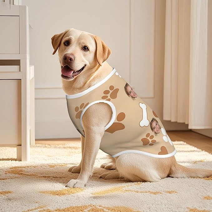 Personalized Matching Dog and Owner Clothes Separately Sold, Custom Face Nightgown for Women Dogs