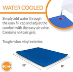 K&H Pet Products Cool Bed III Dog Cooling Mat, Indoor Outdoor Cooling Beds for Medium Dogs, Chilling Pet Pad for in Home, Outdoor Houses, Crates, Yards, Porches - Medium 32 X 22in Chill Blue