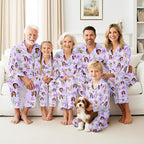 Artsadd Custom Pajamas for Women Men Family, Personalized Face Pjs Pajama Pants, Funny Pet Photo Loungewear Sleepwear Jammies