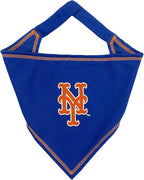Pets First MLB New York Mets TIE Bandana, Large/X-Large. Dog Bandana Scarf Bib for Pet Cat Dog. The Ultimate Game-Day, Party Bandanna, Birthday Event