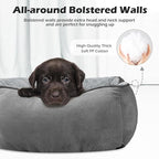 INVENHO Large Dog Bed Rectangle Washable Orthopedic Soft Calming Sleeping Durable Pet Cuddler with Anti-Slip Bottom