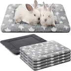 VitalCozy 4 Pcs Dog Crate Pads, Ultra Soft Warm Washable Anti-Slip Kennel Bed Mat for Pets, Reversible, Replaceable, Cozy Cage Liner for Small Medium Large Dogs and Cats(18 x 14 x 1.6 Inch,Gray)