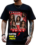NAZENTI Custom Valentine Shirt Gifts for Boyfriend, Customized Bootleg Rap Tee