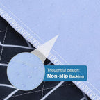 OUTCREATOR® Washable Bed Pads 34" x 56" (Pack of 2), Incontinence Mattress Protector, Anti-Slip Waterproof Underpads for Adults Kids Elderly Pets, Absorbency & Reusable Bedwetting Pads (Navy Blue)