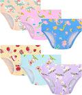 Girls and Toddlers 100% Cotton Underwear Tagless Soft Panties Size 2-3T,4-5T,6,8,10,12 (6-Pack)