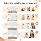 Reversible Silent Cat Bed Self Warming Pet Pad Thin Style Mat Washable Cushion Pad, Pad for Window Perch Outdoor Cat Houses, for Cats, Small Dogs, Rabbits, Non Electric,(Blue Puppy,M)