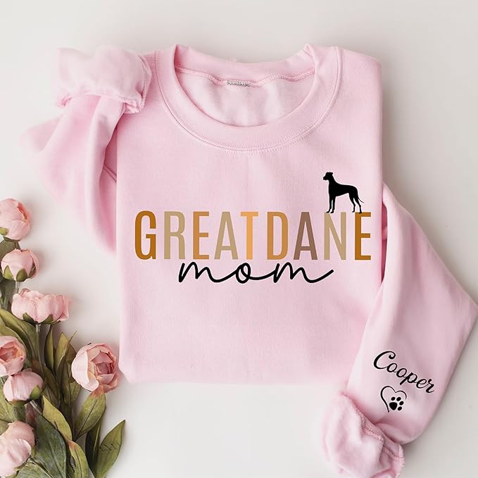 Personalized Dog Sweatshirt for Pet Lovers, Custom Name Crewneck, Cozy Gift for Dog Owners