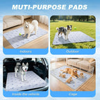 Dog Cooling Mat, Cooling Mat for Dogs, Breathable Dog Bed with Non-Slip Design, Portable & Washable Pet Pad for Indoor, Outdoor, Crate, Summer Cat Bed, Cool Pet Pad, Gel-Free, 27"x39"