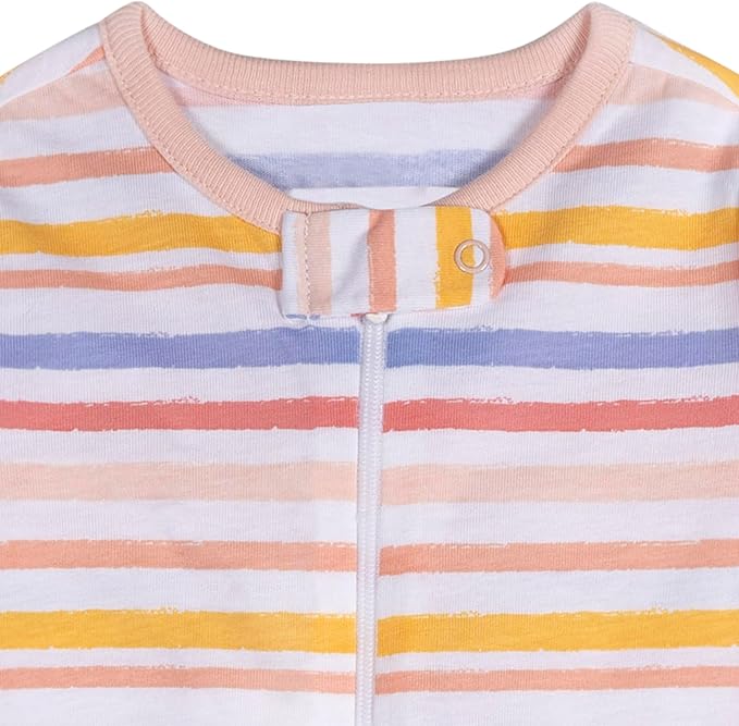 Onesies Brand Baby Girls' 4-pack Sleep 'N Play Footies Multi Pack