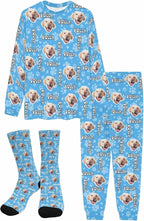 Artsadd Personalized Pajamas with Faces for Women Men Custom Christmas Pajamas Gifts for Family Couple, Funny Photo Pjs