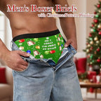 M YESCUSTOM Custom Faces Funny Short Briefs Gift for Husband Underwear