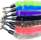 Cat Toy Worm Refills, 12 Pieces Interactive Cat Wand Attachments Worms Toy for Indoor Cats