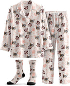 Printualist Personalized Pajamas with Faces – Custom Photo Pajama Sets for Men Women Family Pet Matching Couple Pjs Xmas Gift
