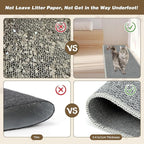 FHTONGE 39.4x15.8 Thickened Cat Wall Climbing Carpet with 16 Fixed Nails, Extra Large Tall Cat Scratch Pad for Wall, Wall Mounted Climbing Cat Scratcher for Furniture Couch Sofa Protector(Grey)