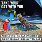 OutdoorBengal Travel Litter Box for Cats (3in1 Kit) – Foldable Litterbox + Litter Bag + Scooper (Portable Litter Box for Cat Traveling) Collapsible Litterbox for Car Travel with Cat, Camping, Plane