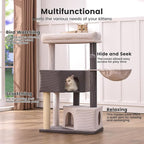 Gardner Pet 41" Tall Cat Tree Corduroy for Medium-Large Cats, Heavy Duty Cat Trees Towers with 2.8in Posts & Washable Top Perches, Easy to Assembly