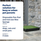 PetSafe Pet Loo Indoor Pet Toilet, Portable Dog Potty Station, Grass Pad Tray of Synthetic Grass Mat, Easy to Clean, Large