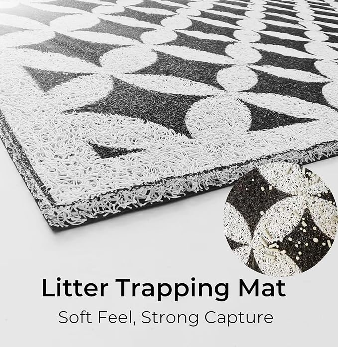 2 Pack Stainless Steel Cat Litter Box with High Sides - Metal Cat Pan, Large Indoor Litter Tray, Never Absorbs Odor, Pet Toilet Supplies Smooth Surface for Kitten, Kitty, Rabbit 19.7"x13.8"x8"