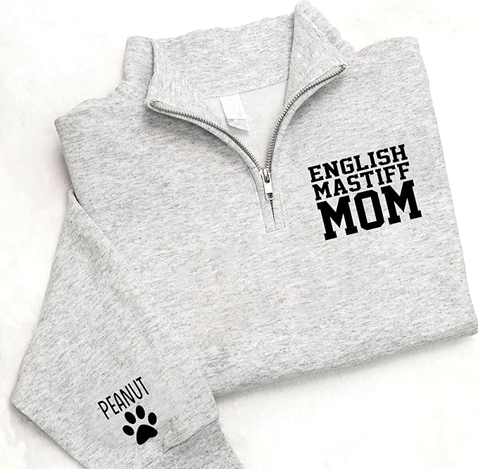 UrbanNEST Custom Dog Mom Sweatshirt, Cute & Cozy Gift for Dog Lovers, Perfect for Pet Moms