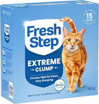 Fresh Step Extreme Clumping Litter With Febreze Freshness, Mountain Spring Scent Clumping Cat Litter With Guaranteed Odor Control, 14 lb. Box