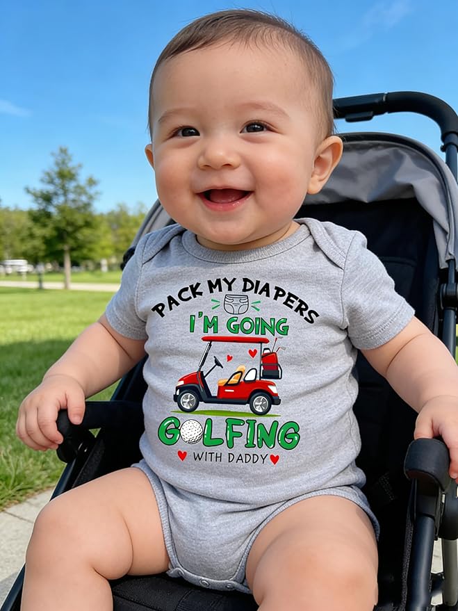 UNIFACO Unisex Baby Funny Saying Outfit Short and Long Sleeve Bodysuits Romper 0-18M