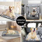 Dog Bed Mat, Reversible Crate Pads for Small/Medium/Large Dogs & Cats Sleeping, Portable & Soft, Dog Beds Crate Pad M(30"*20"*1.5")