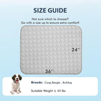 MICROCOSMOS Summer Cooling Mat & Sleeping Pad- Water Absorption Top, Materials Safe, Easy Carry, EZ Clean. Keep Cooling for Pets, Kids and Adults.(Grey, 36" x24")