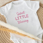 COUPLEHOODIES Personalized Baby Onesie Bodysuit – Custom Embroidery Gift for Pregnancy Reveal Baby Shower or First Grandchild