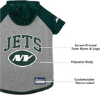 Pets First NFL New York Jets Hoodie for Dogs & Cats. | NFL Football Licensed Dog Hoody Tee Shirt, Small| Sports Hoody T-Shirt for Pets | Licensed Sporty Dog Shirt