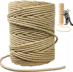 Sisal Rope for Cat Scratcher,Rope for Cat Scratch Post 5mm 164FT Jute Twine for Scratching Post Repairing, Recovering or DIY