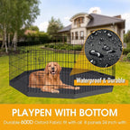 Dog Pen Pet Playpen Dog Fence Bottom Pad Indoor Foldable Metal Wire Exercise Puppy Play Yard Pet Enclosure Pad Outdoor (Only Bottom Pad, Playpen Not Included)
