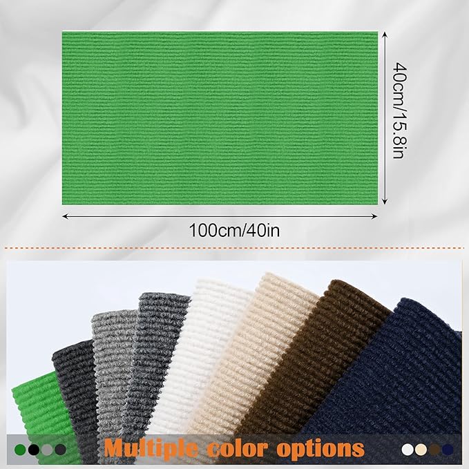 Cat Scratch Furniture Protector - 40" x 15.8" Trimmable Self-Adhesive Cats Claws Scratch Pads, DIY Cat Climbing Couch Protector for Scratch Post Cat Tree Replacement Indoor (Green)