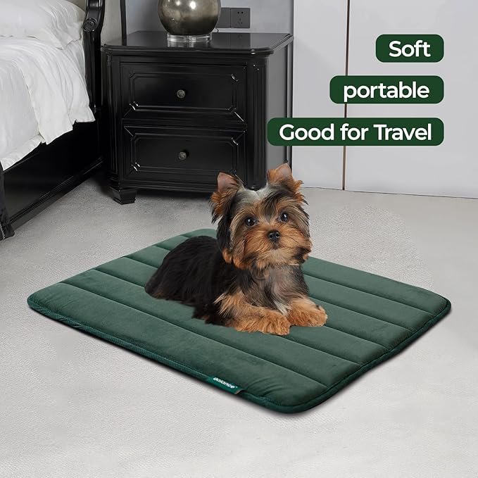 BALANCE Dog Crate Pad, Dog Foam Crate Mat Kennel Pad, Washable Water-Resistant Pet Bed Flat Dogs Cage Mat for Small Dogs