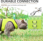PUPTECK Soft Mesh Cat Vest Harness and Leash Set Puppy Padded Pet Harnesses Escape Proof for Cats Small Dogs Rabbits Bunny
