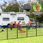 Dog Playpen Outdoor Dog Fence for Yard, 32inch 24 Panels Dog Pens Outside Anti-Rust Pet Playpen Exercise Pen with Lock for Large Medium Pets, Portable Pet Fence for Yard RV Camping