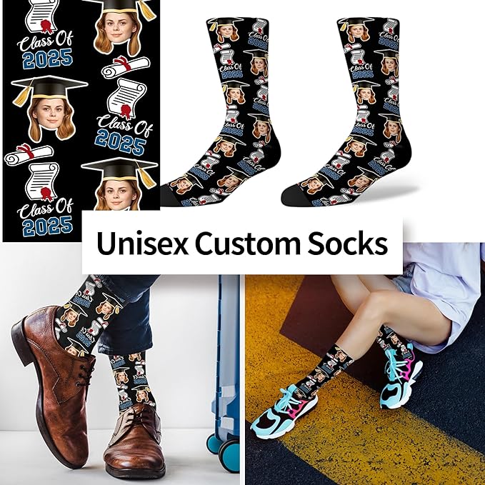 M YESCUSTOM Custom Funny Tshirts for Men Women Personalized Face Tshirt with Picture Customized Tee Gift for Dad Mom Husband