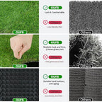 XLX TURF Interlocking Fake Grass Tiles for Dogs Potty - Pets Friendly Artificial Grass for Dog Kennel Outdoor Patio Balcony & Home Decor - 12"x12" 12 Pack