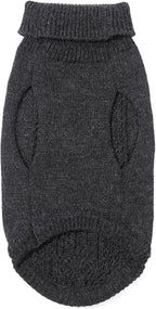 Stretchy Cat Sweater - 17 Colors & 6 Sizes | Snug Winter-Ready Knit for Boy/Girl Cats & Kittens(Dark Gray, Small)