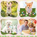Aliceset 180 Pack Easter Dog Bandana Bulk, Easter Bandanas for Dog, Washable Adjustable Pet Triangle Scarf Bib for Small Medium Large Puppy Holiday Costumes Accessories