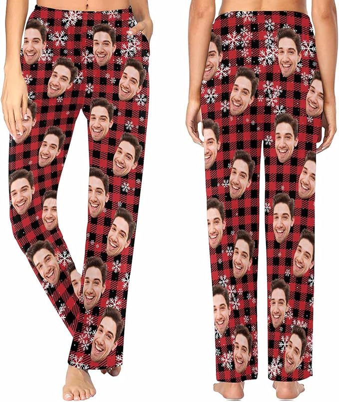 Custom Pajama Pants Customized Pajamas For Men Women Funny Xmas Pjs